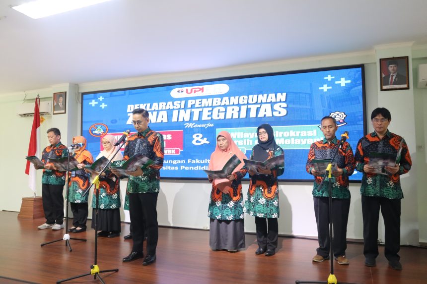 FK UPI Deklarasikan Pembangunan Zona Integritas (ZI) Wilayah Bebas dari Korupsi (WBK) dan Wilayah Birokrasi Bersih dan Melayani (WBBM) Tahun 2024