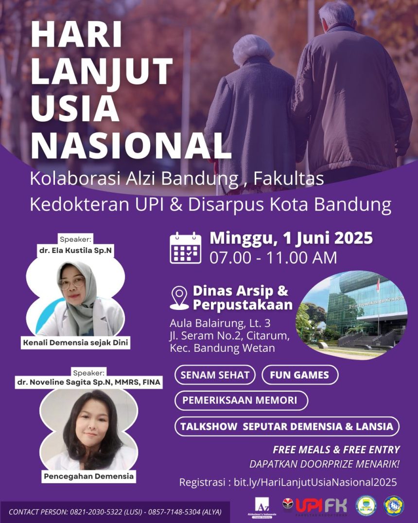 FK UPI Bersama ALZI dan Disarpus Kota Bandung Gelar Peringatan Hari Lanjut Usia Nasional 2025 dengan Semangat Peduli Lansia