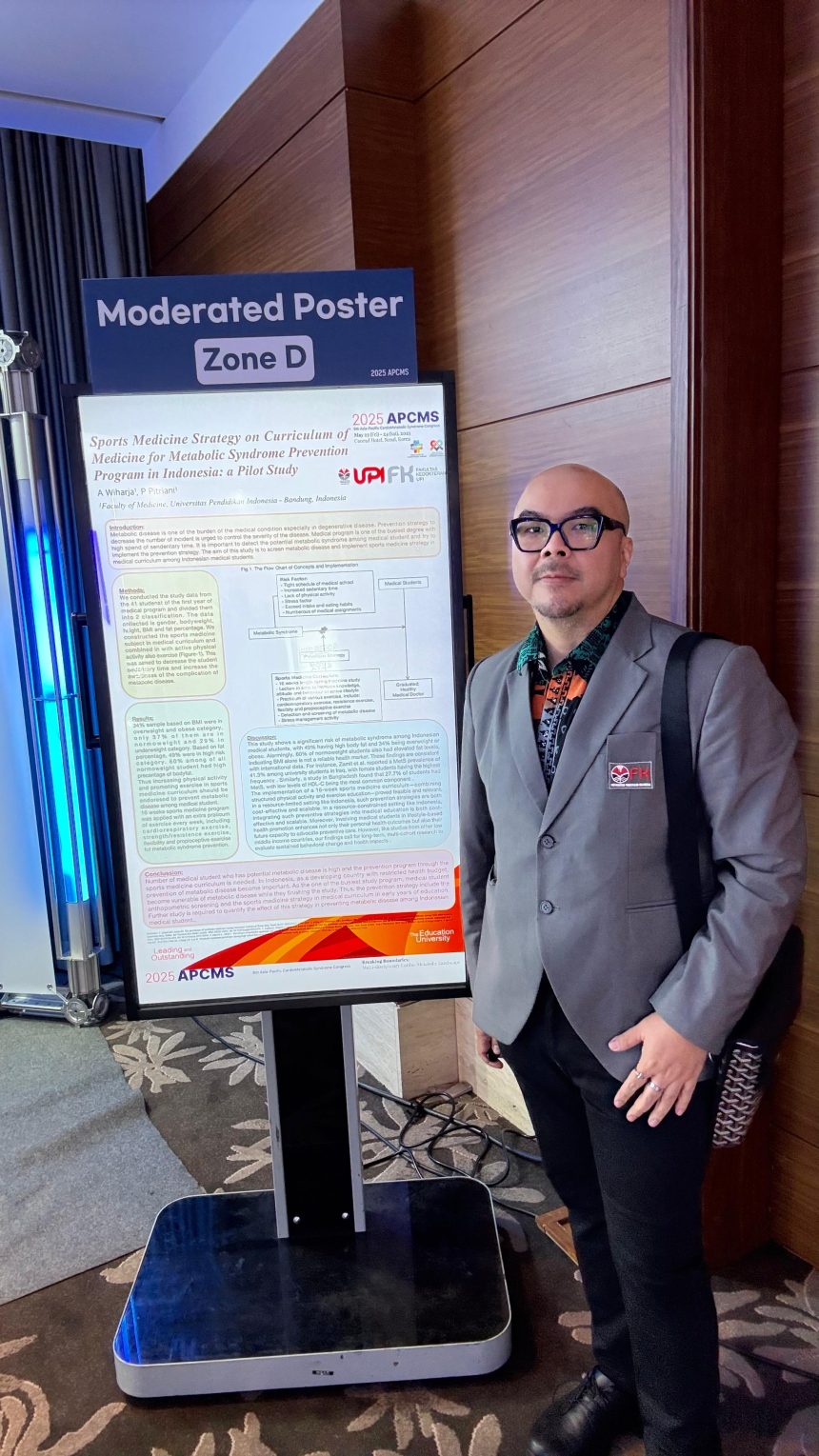 dr. Alvin Wiharja, Sp.KO, MMRS Wakili FK UPI di APCMS 2025 Seoul: Paparkan Inovasi Kurikulum Kedokteran Berbasis Kedokteran Olahraga