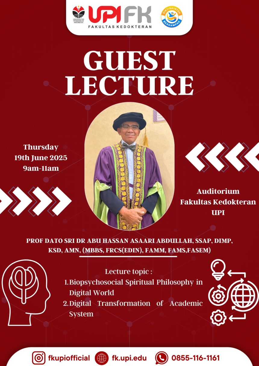 Guest Lecture Internasional Hadirkan “Bapak Kedokteran Gawat Darurat Malaysia” Bahas Transformasi Digital dan Filosofi BPSS di Era Modern