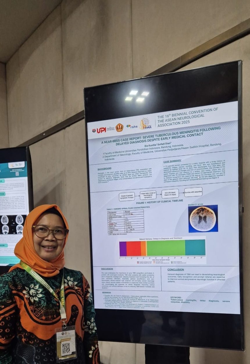 Dosen FK UPI Tampilkan Riset Kasus Tuberkulosis Meningitis di Ajang Bergengsi ASNA 2025