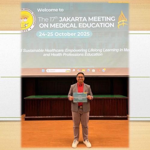 dr. Iswandy Janetputra Turu’ Allo, Dosen FK UPI Raih Best Oral Presentation di The 17th Jakarta Meeting on Medical Education 2025