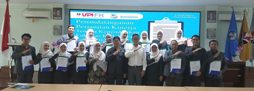 Tenaga Kependidikan FK UPI Tandatangani Kontrak Kinerja 2025: Tegaskan Komitmen Dukung SDGs , Capaian IKU dan Menciptakan Budaya Kerja BERSIH-Melayani