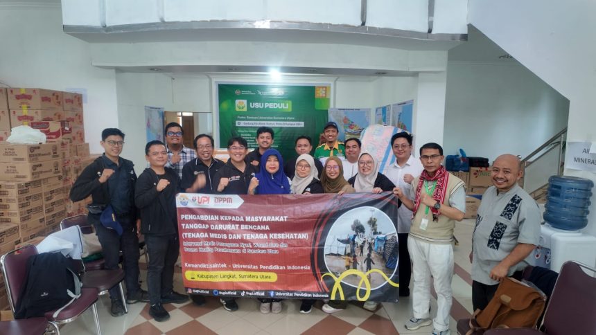 UPI Kirim Tim Medis dan Ahli Trauma Healing ke Wilayah Bencana Sumatera: Wujudkan Program PkM TDB Berdampak