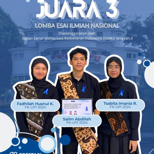 Mahasiswa FK UPI Ukir Prestasi Gemilang di Kancah Nasional, Raih Juara 3 Esai Ilmiah TEMILDU ISMKI 2025 dengan Inovasi Deteksi Dini Diabetes Melitus
