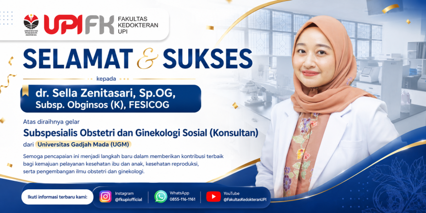 Dosen FK UPI Raih Gelar Subspesialis Obstetri dan Ginekologi Sosial