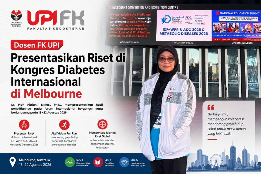 Dosen FK UPI Presentasikan Riset di Kongres Diabetes Internasional di Melbourne