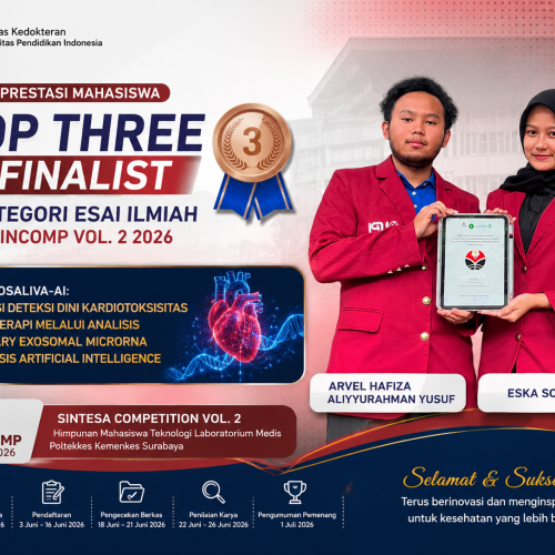 Mahasiswa FK UPI Raih Juara 3 Kompetisi Esai Ilmiah SINCOMP Vol. 2 2026