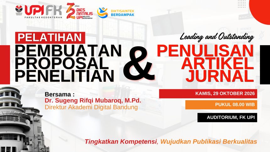 1 FK UPI Gelar Pelatihan Penulisan Artikel Jurnal
